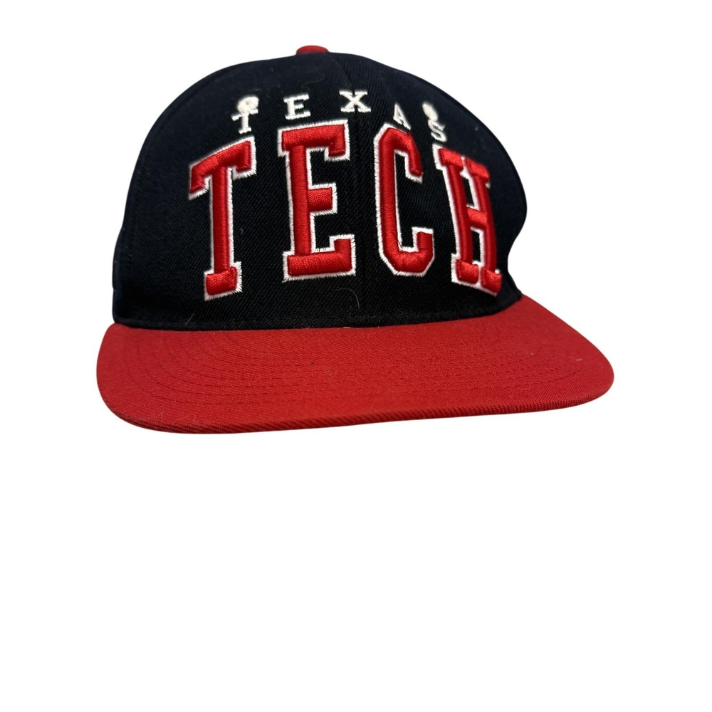 Texas Tech‎ Red Raiders Hat Cap Mens One Size Black Red NCAA Football Zephyr